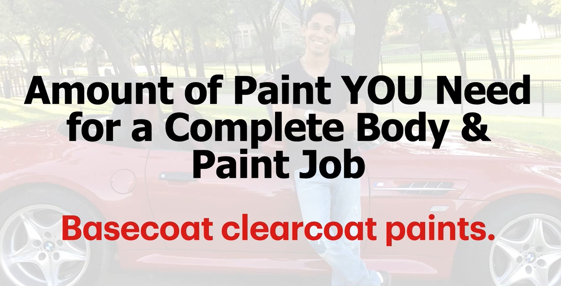 How to Spray Paint a Car Basecoat Clear Coat 